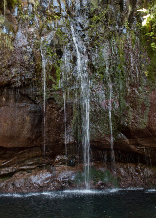 Levada of 25 fontes, famous hiking trail on Madeira island, Portugal.